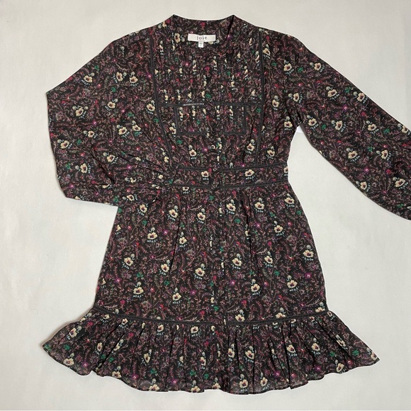 NWT New $348 Joie Charmesse Cotton Printed Mini Dress Size 6 - Picture 5 of 14